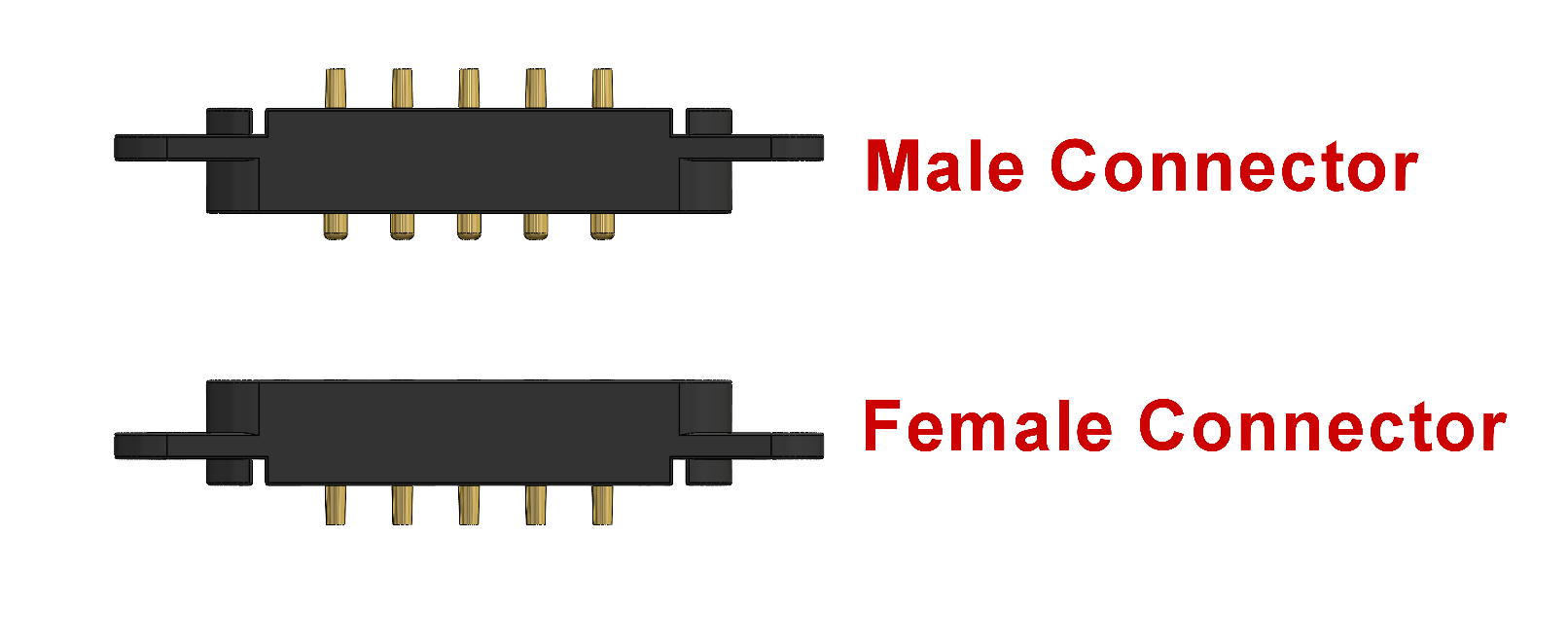 5 针磁性 Pogo 连接器