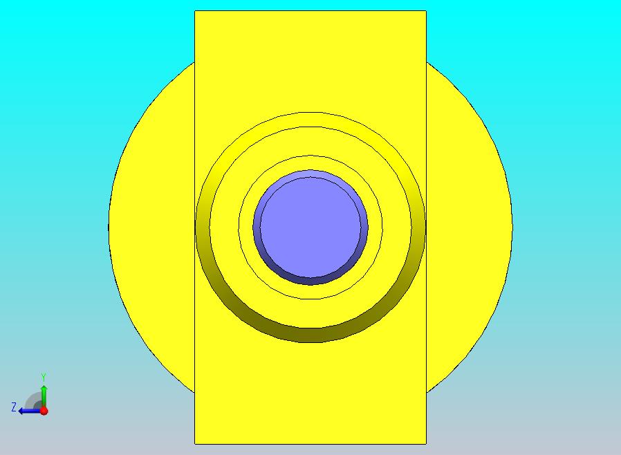 气动缸（圆形后部安装）20x8x26毫米