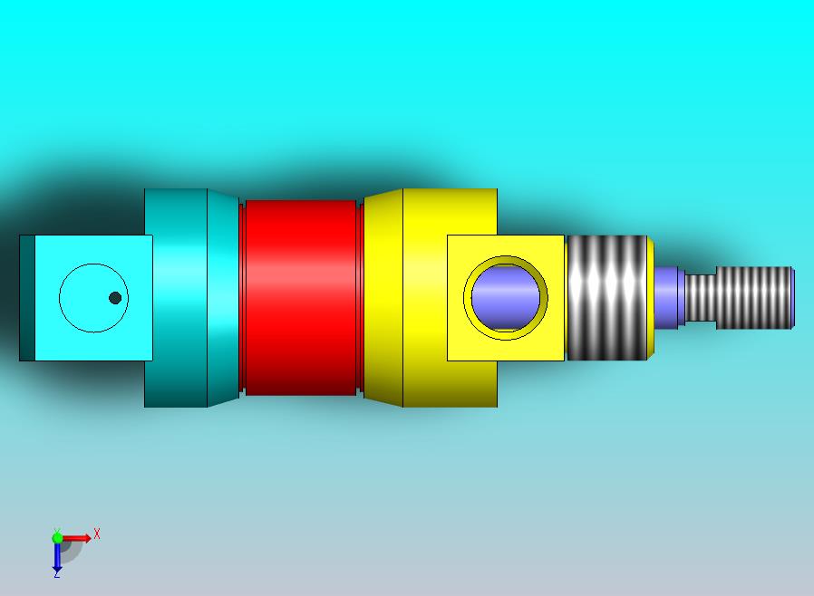 气动缸（圆形后部安装）20x8x26毫米
