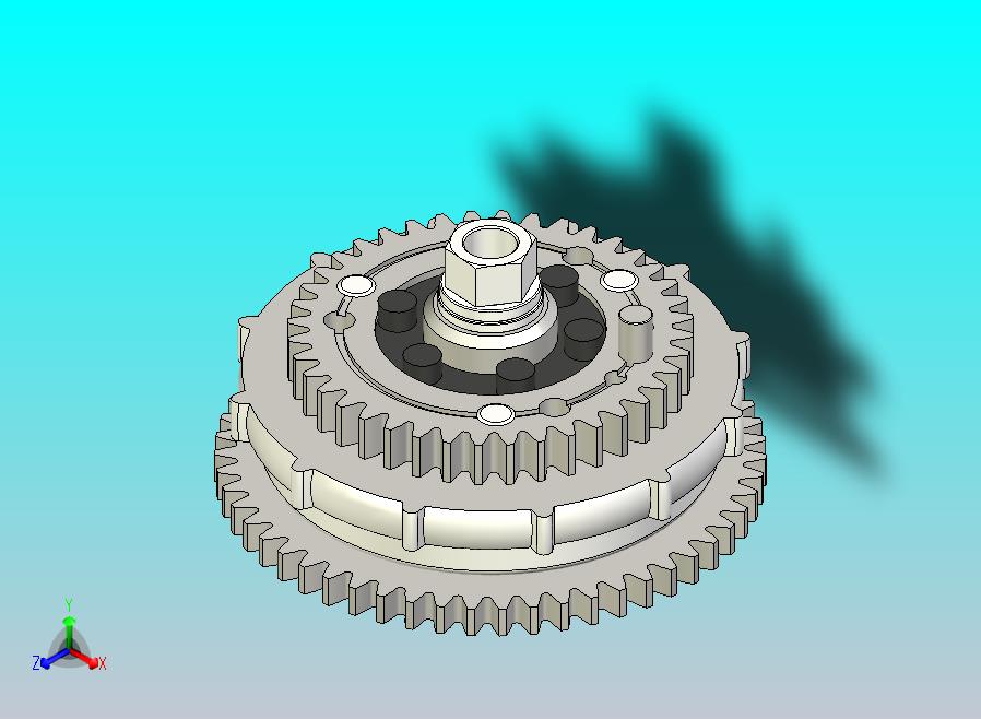 铃木 GT750 启动离合器