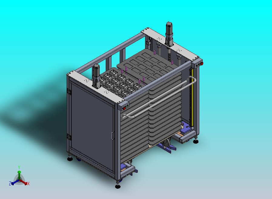 物料小车的Tray盘供料机构