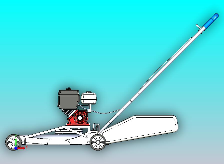 扶轮草坪割草机