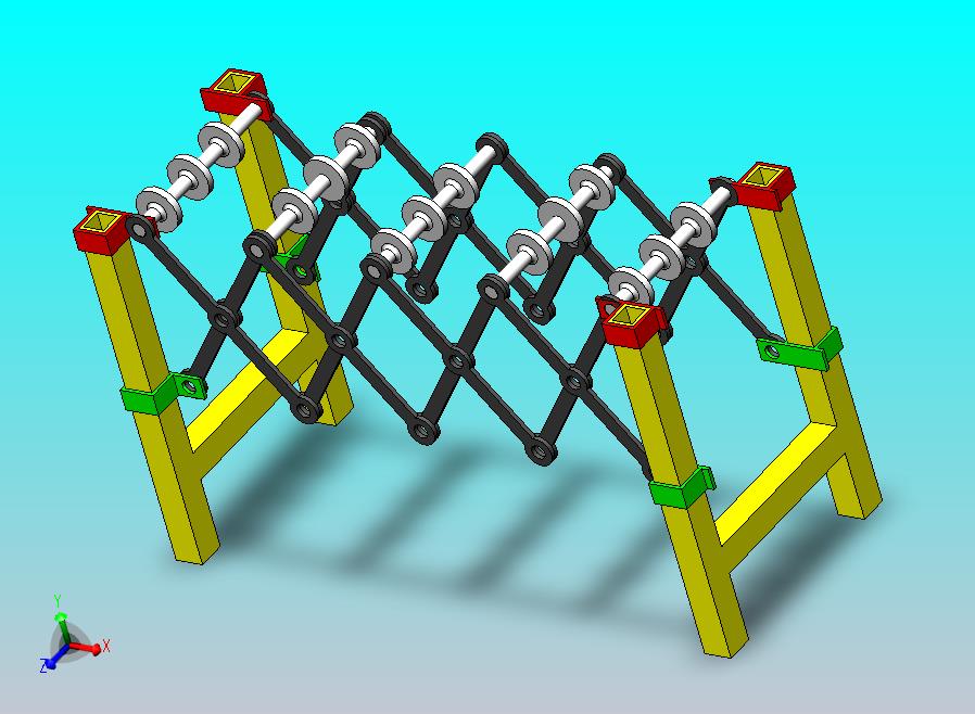 伸缩输送机结构