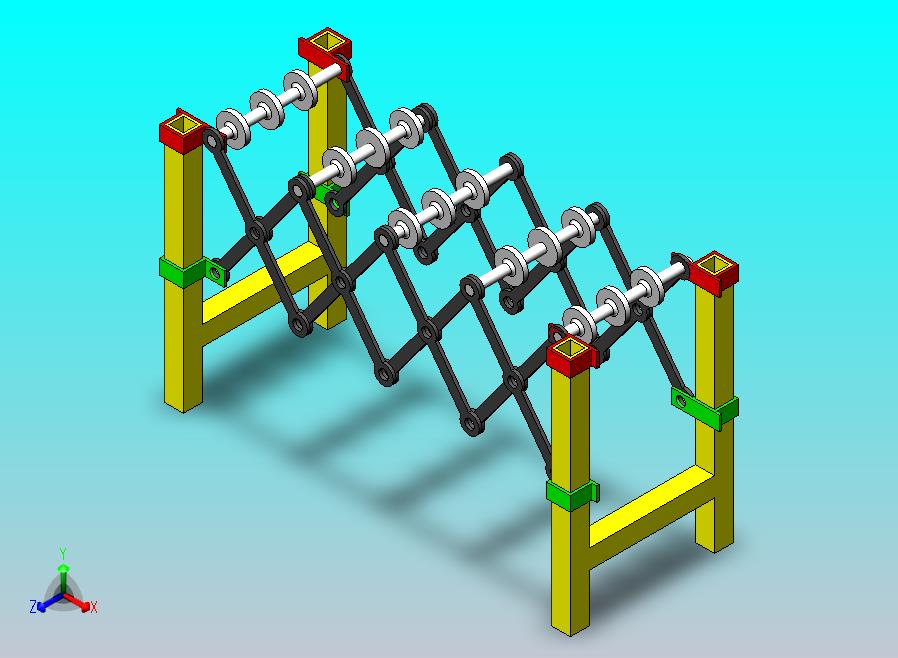 伸缩输送机结构
