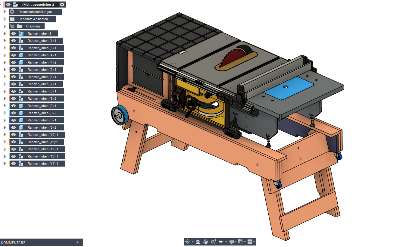 台锯专用便携式工作台