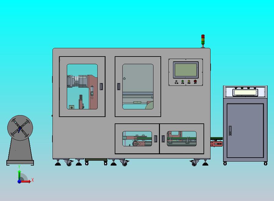 圆盘式铁芯冲压卷盘一体机（放料、矫形器与滚压冲压）