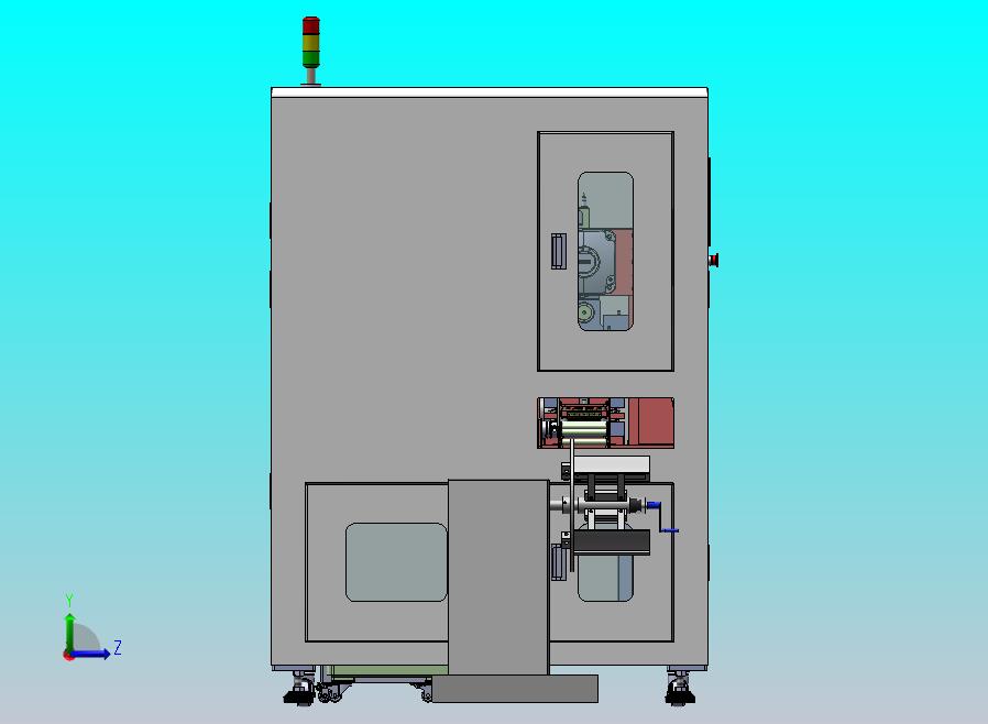 圆盘式铁芯冲压卷盘一体机（放料、矫形器与滚压冲压）