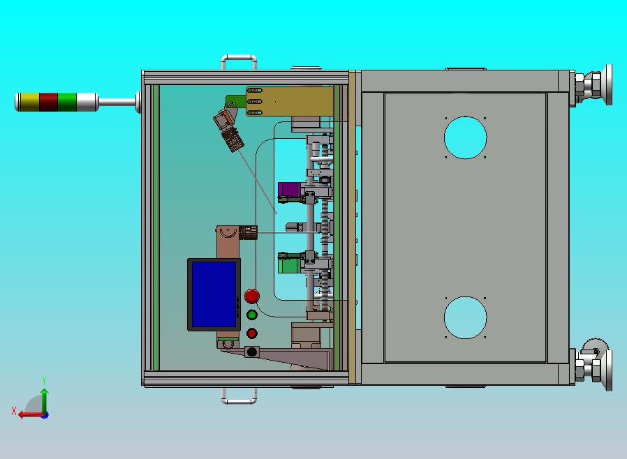 自动对接皮带间距可调上下料AOI检测机
