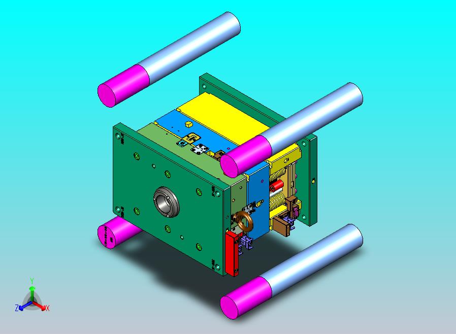 打印机卡口1x2塑胶模具