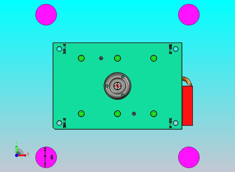 打印机卡口1x2塑胶模具