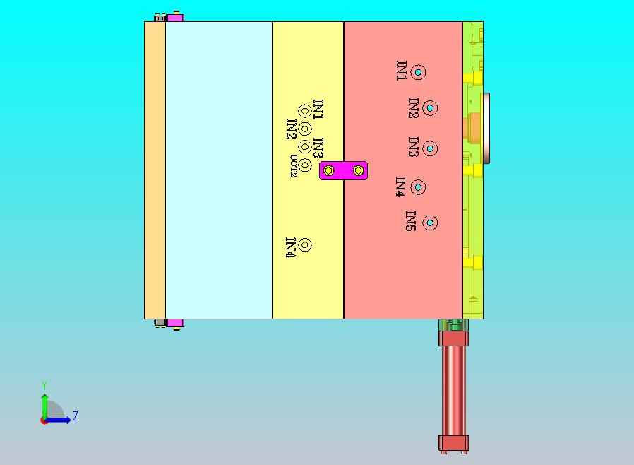 四方米筛塑胶模具型腔均匀排布冷却水路