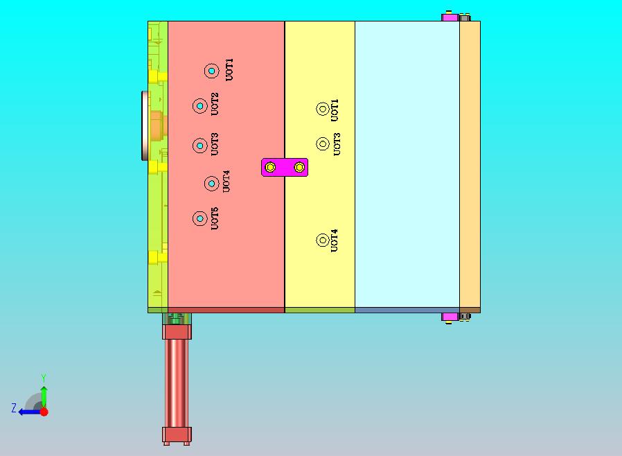 四方米筛塑胶模具型腔均匀排布冷却水路