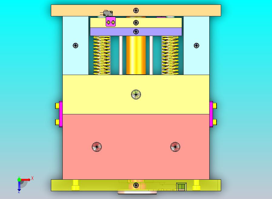四方米筛塑胶模具型腔均匀排布冷却水路