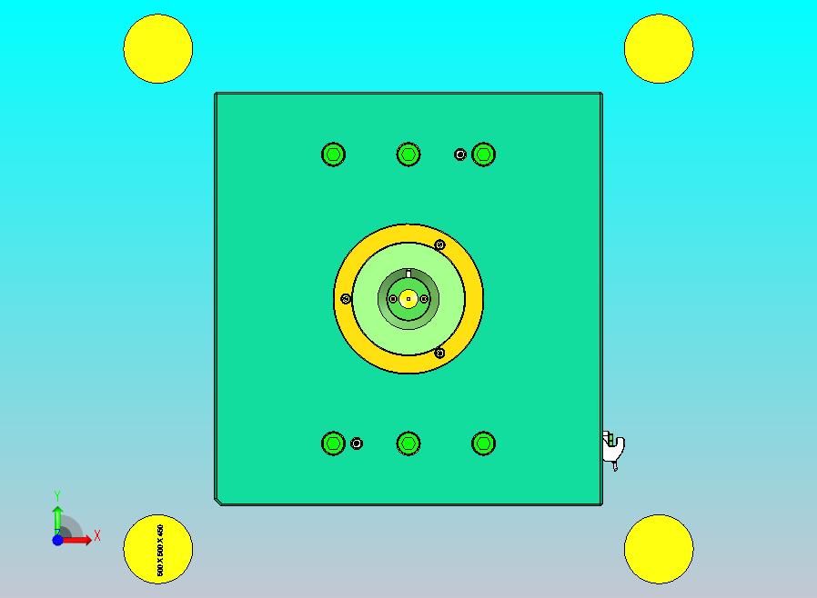 汽车点火开关盖板2+2塑胶模具