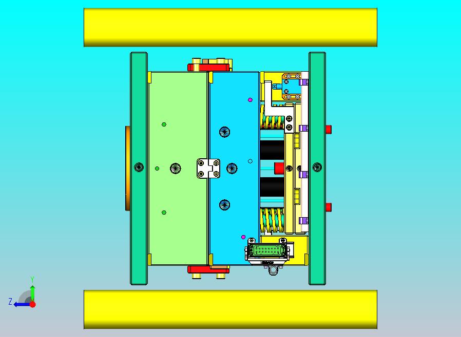汽车点火开关盖板2+2塑胶模具