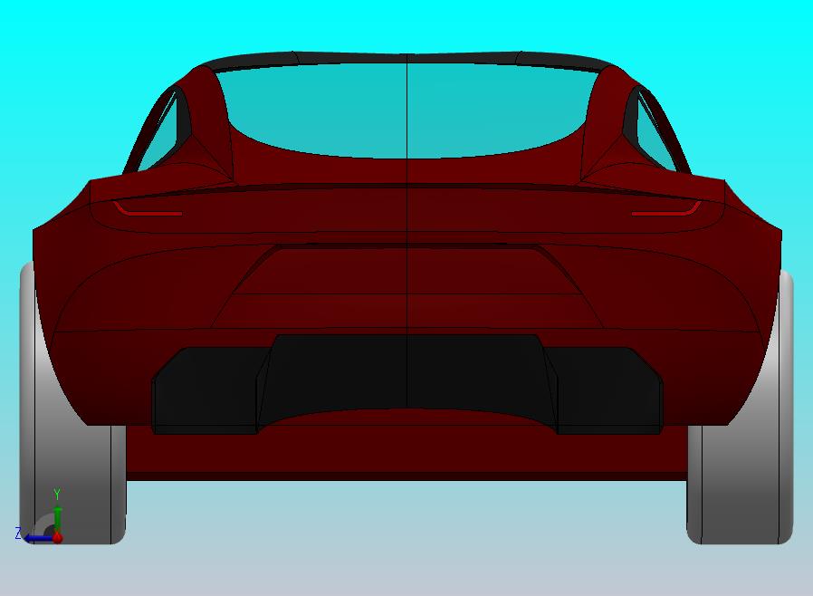 特斯拉跑车 3d机械模型图纸 Solidworks