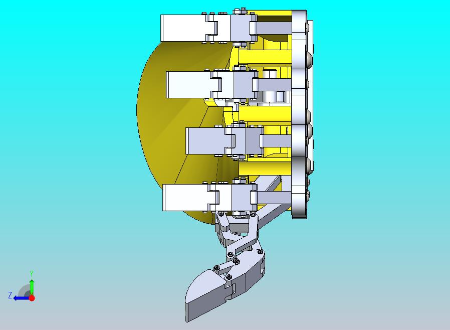 铰接手指与线缆驱动的机械仿生臂结构