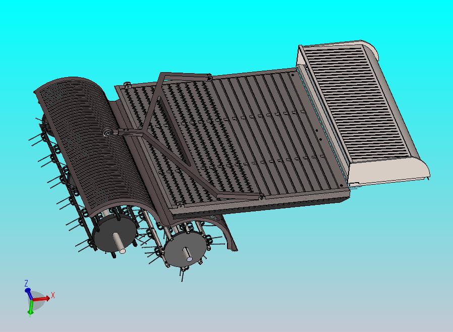 花生收获机内部结构