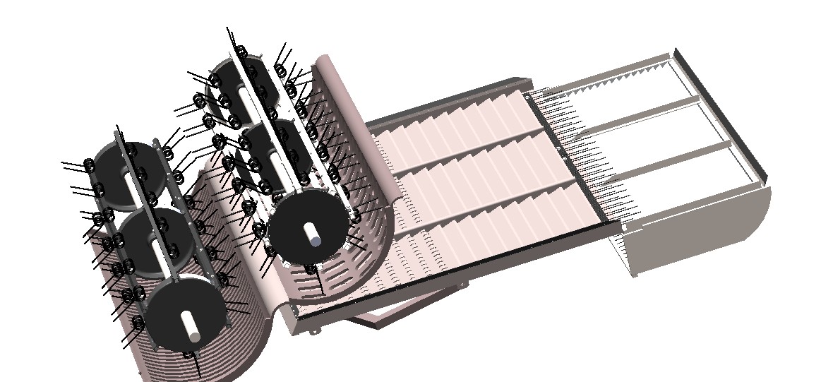 花生收获机内部结构