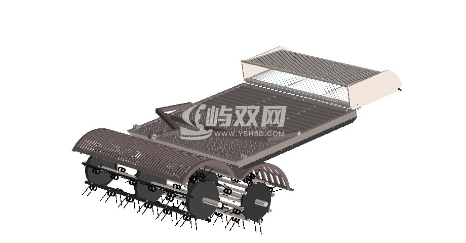 花生收获机内部结构