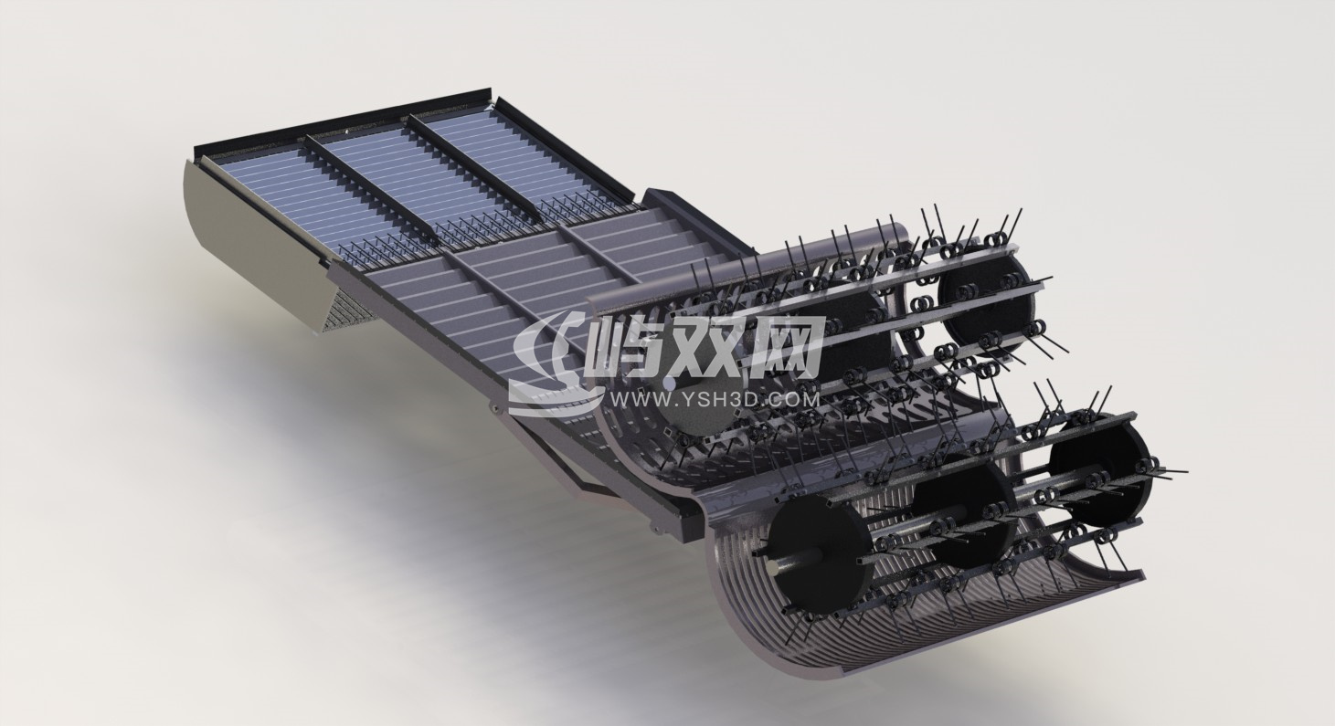 花生收获机内部结构