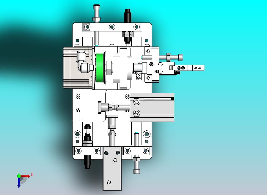 同步带传动的旋转夹紧机构