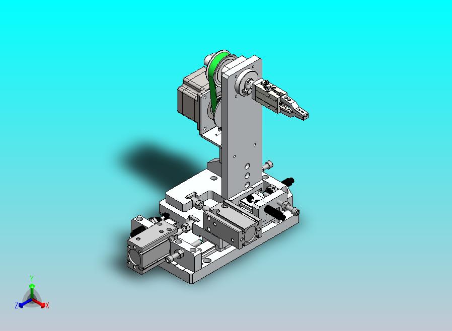 同步带传动的旋转夹紧机构