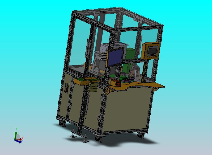 自动贴标机工位