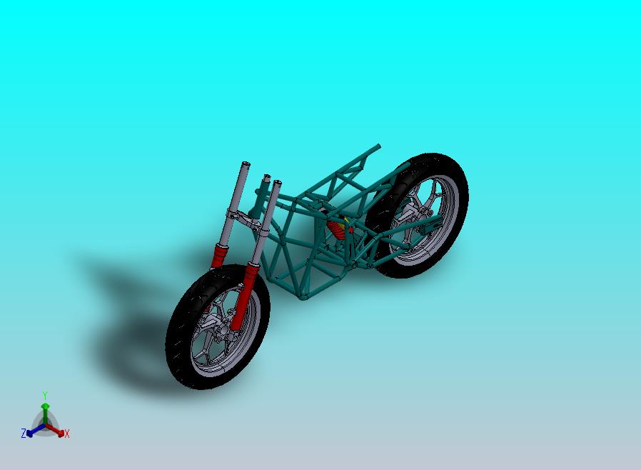 电动自行车管状空间框架C
