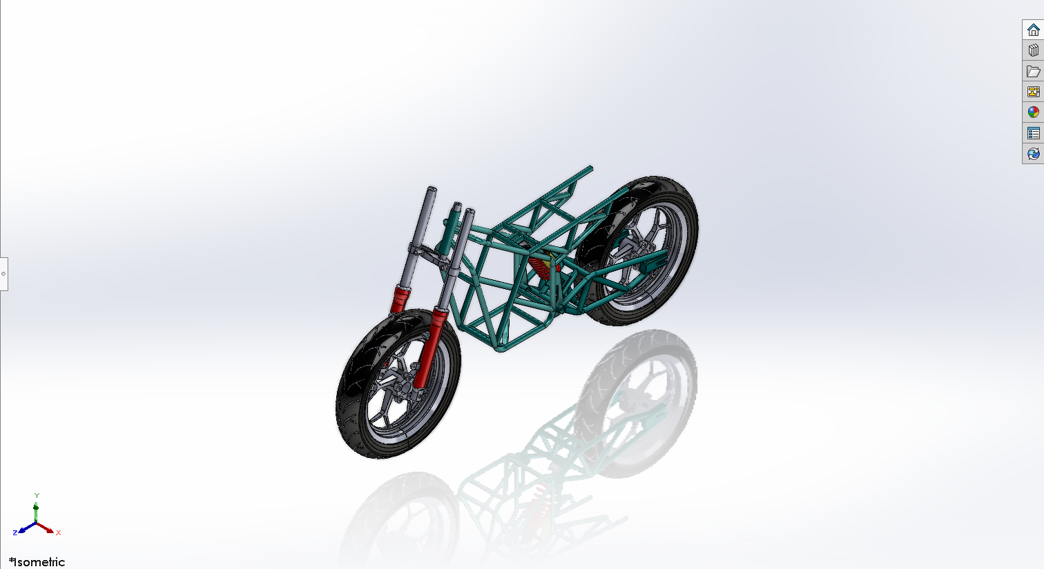 电动自行车管状空间框架C