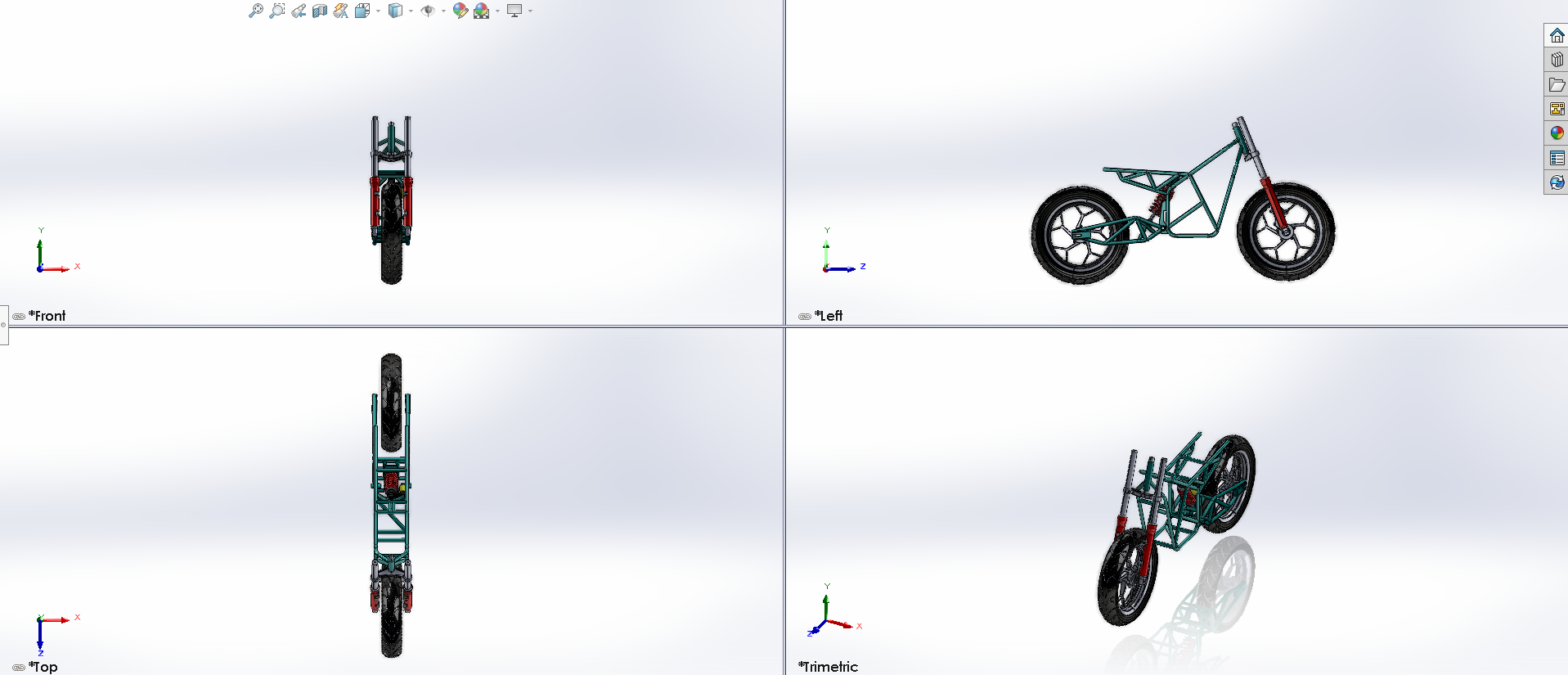 电动自行车管状空间框架C