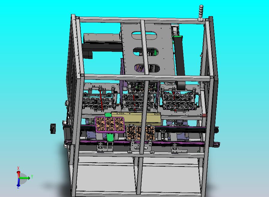 同轴线收料机，不停机上下tray，NG料回收