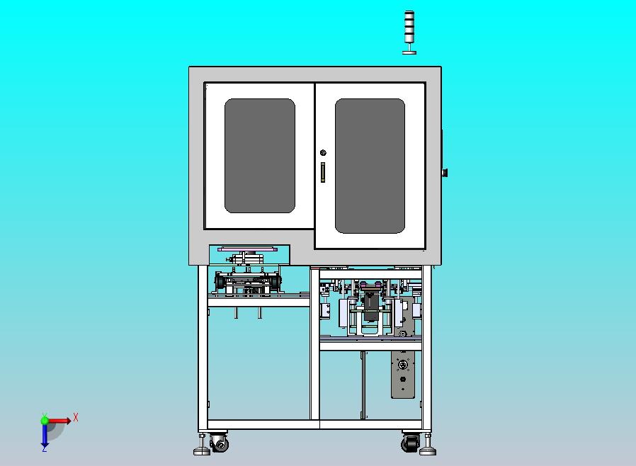 同轴线收料机，不停机上下tray，NG料回收