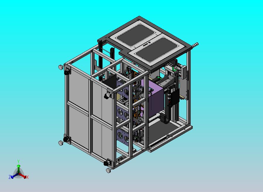 同轴线收料机，不停机上下tray，NG料回收