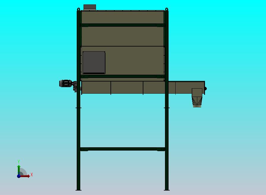 双出口带螺旋卸料斗