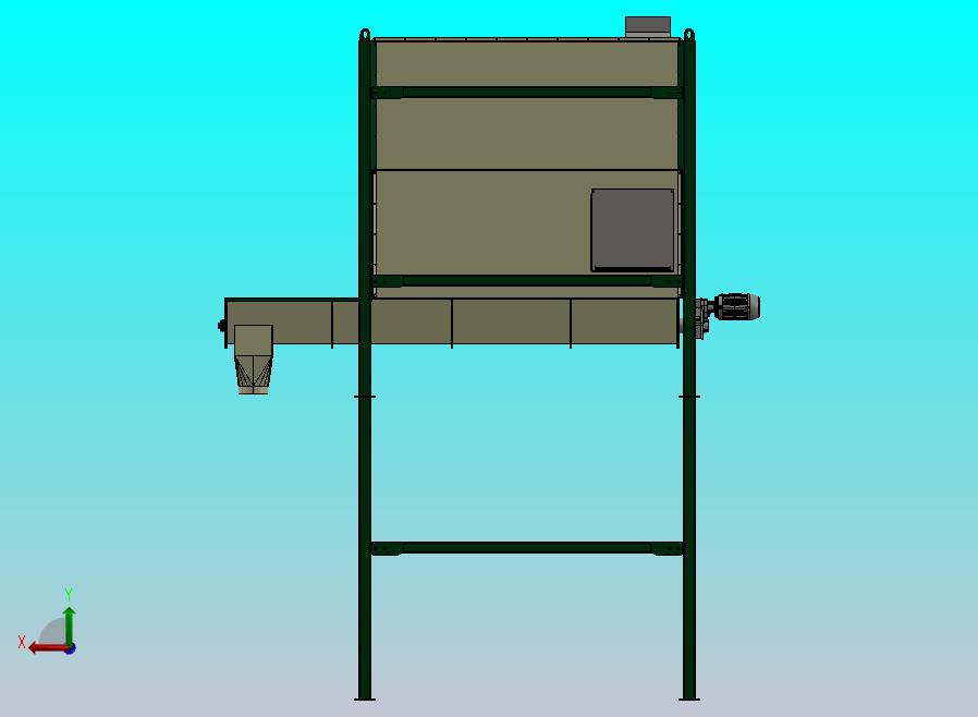 双出口带螺旋卸料斗