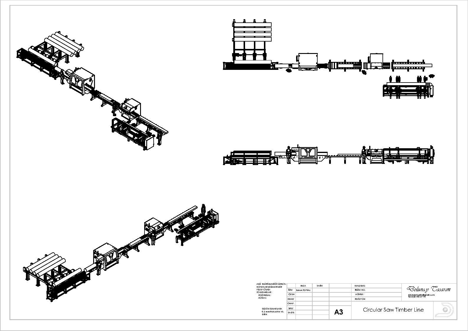 自动木材切片生产线