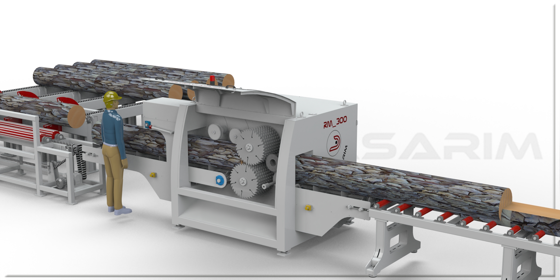 自动木材切片生产线