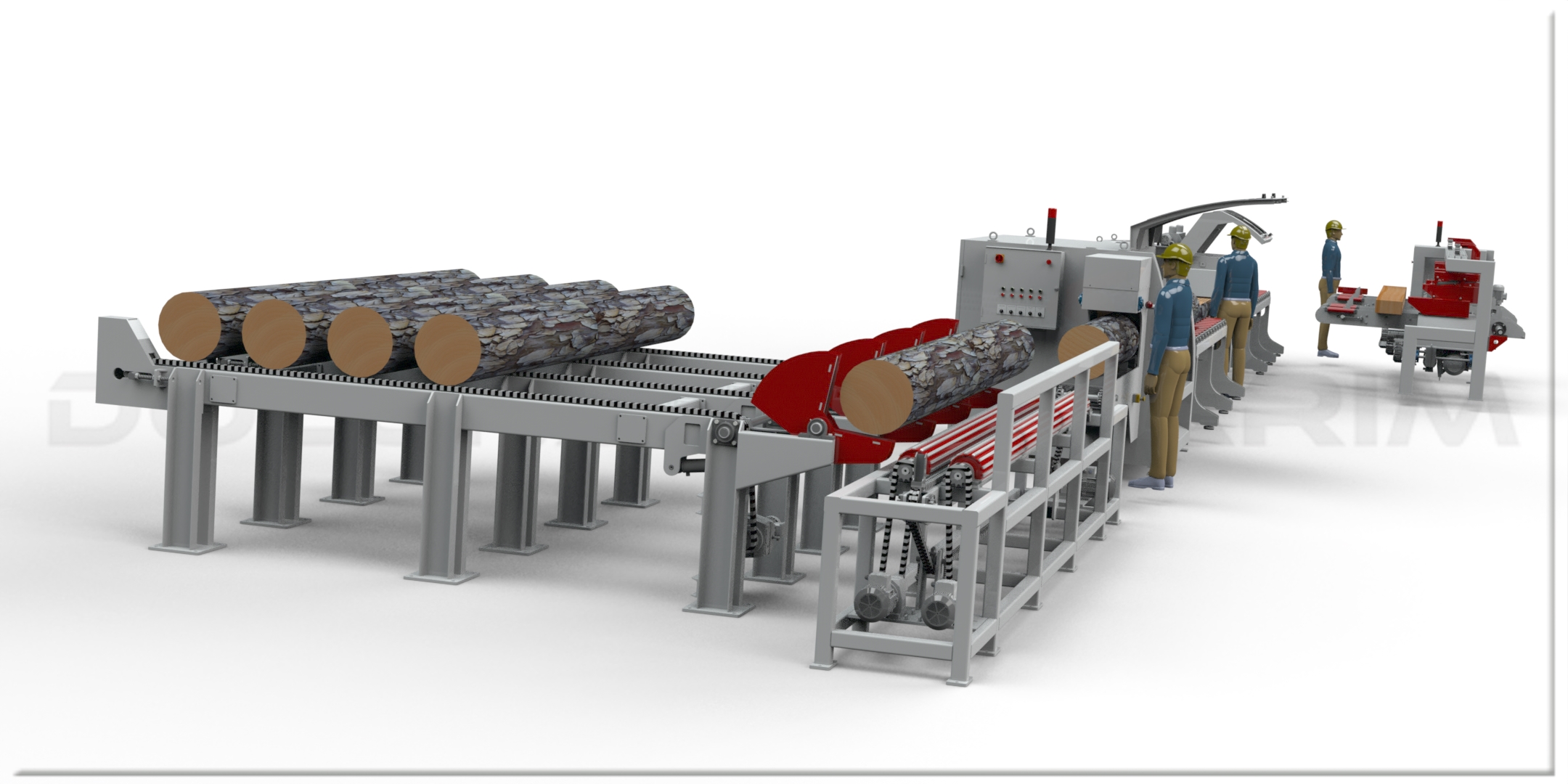 自动木材切片生产线