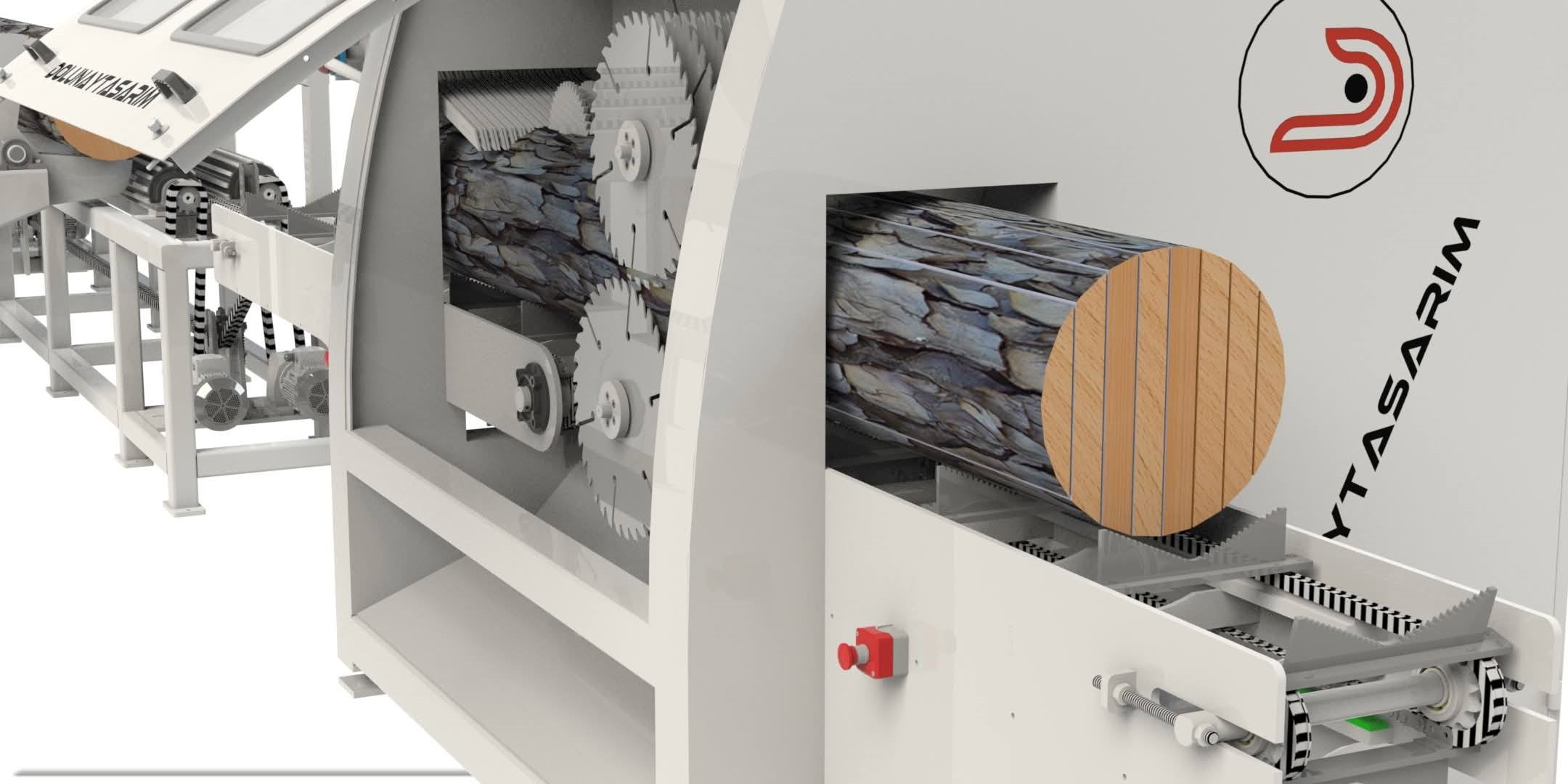 自动木材切片生产线