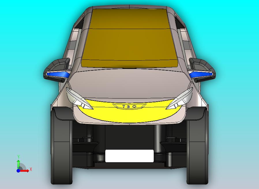 单座电动汽车造型