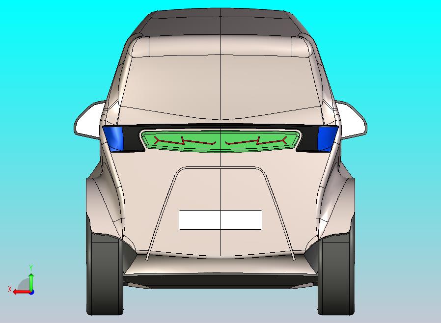 单座电动汽车造型