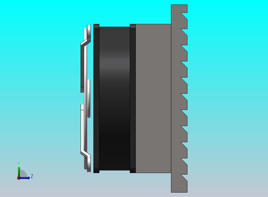 散热风扇92x92加罩装配