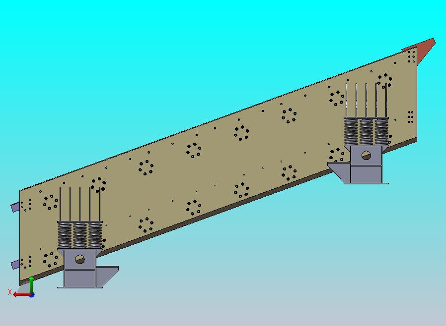 废玻璃陶瓷振动松散装置结构