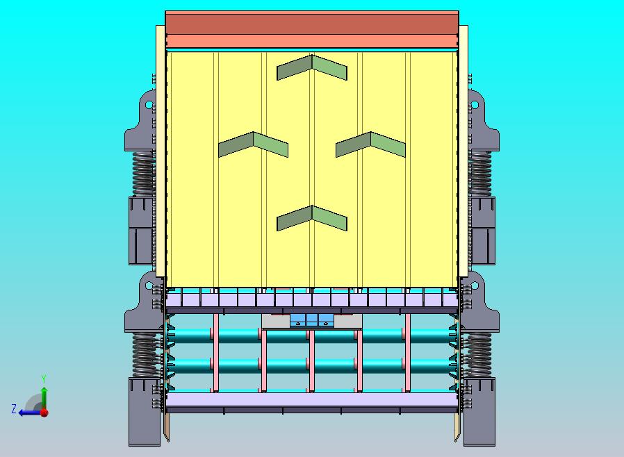 废玻璃陶瓷振动松散装置结构