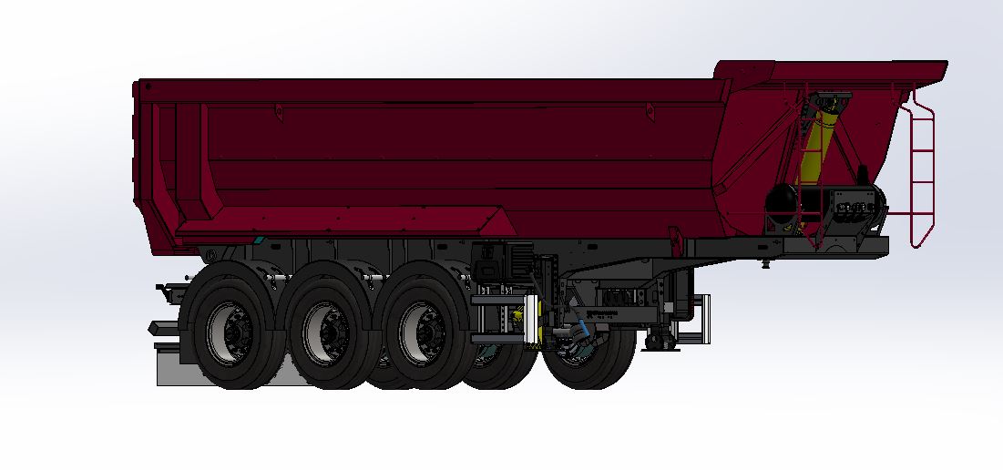 24立方米翻斗车，采用Hardox高强度钢