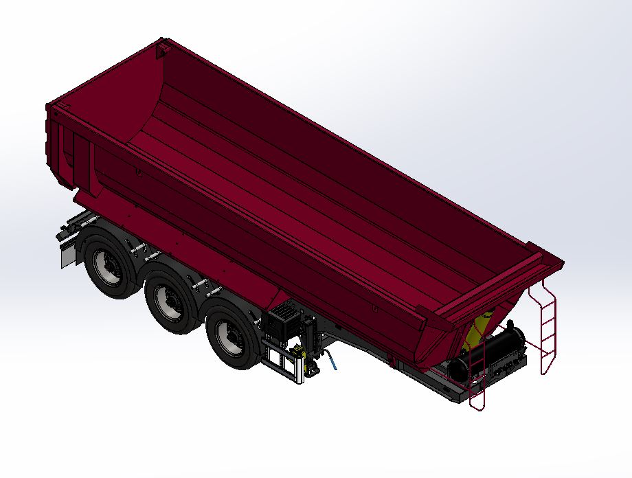 24立方米翻斗车，采用Hardox高强度钢