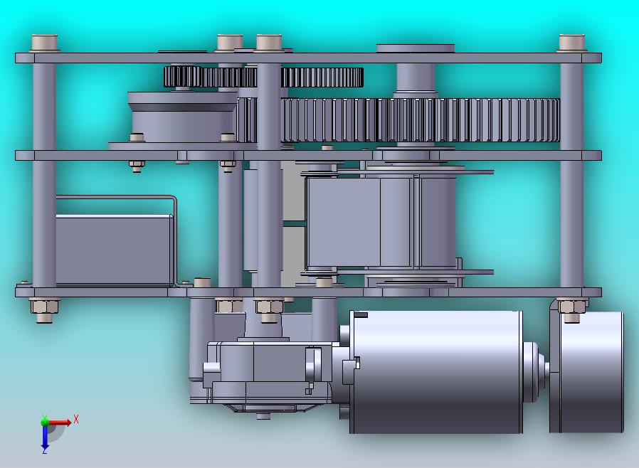 打印纸带传送系统