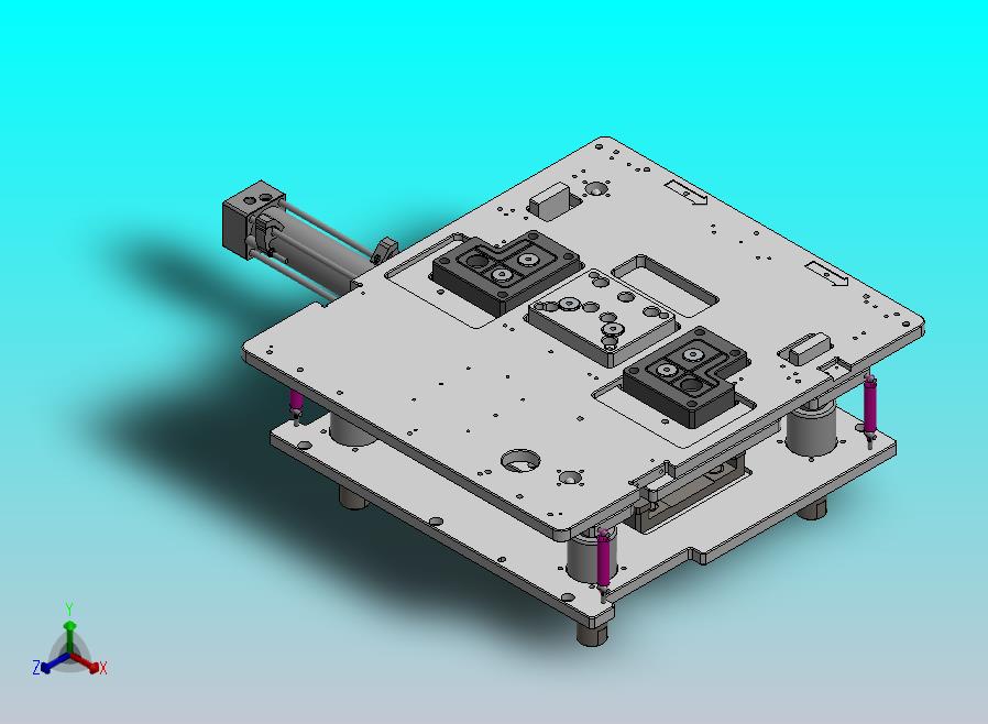 楔块原理的顶升机构