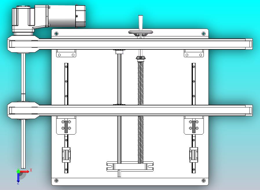 单向可调节宽度皮带线